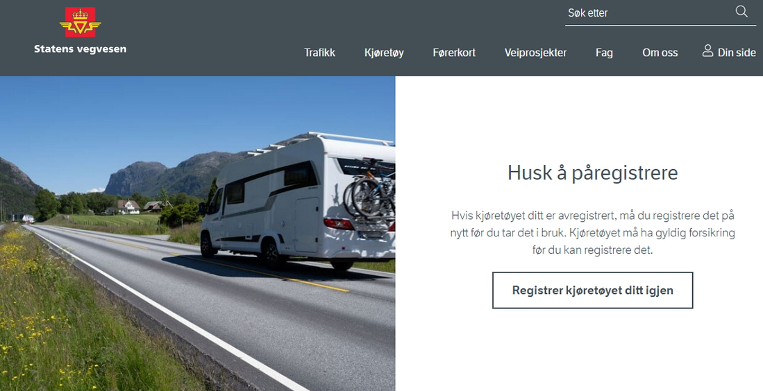 التسجيل في اختبار التيوري - تعليم السياقة في النرويج